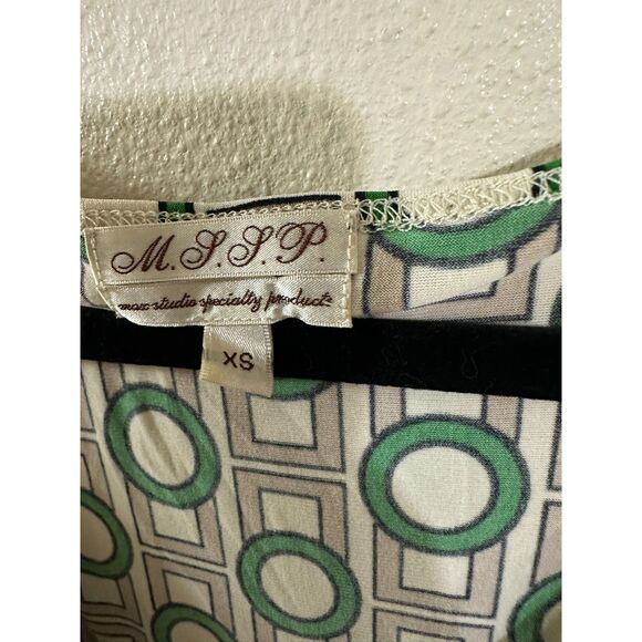 Max Studios Specialty Products Women's Slub Knit Mod BOHO Dress Size XS - Picture 4 of 5